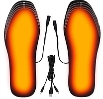 Устілки з підігрівом для зими USB – теплі електро устілки від Power Bank (Розміри 35-40/40-45) GT872