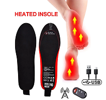 Бездротові устілки з підігрівом акумуляторні на пульті – електро устілки, теплі зимові устілки (35-41) F7