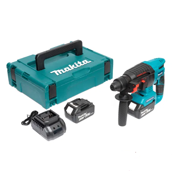 Перфоратор акумуляторний Makita DHR202 | 36 V | 5.0 A/h, фото 1
