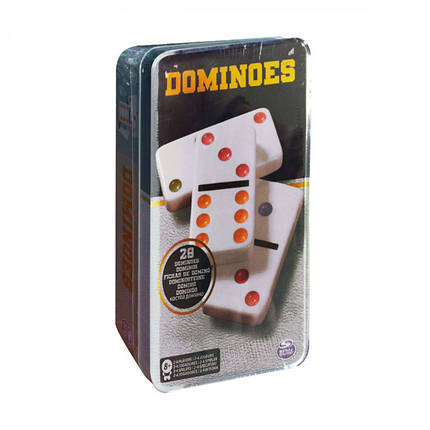 Настольная игра Dominoes (Домино) (В металлической коробке), фото 1