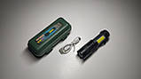 Ліхтар компактний акумуляторний Police/Bailong BL-525-XPE+COB, microUSB, алюміній, фото 11