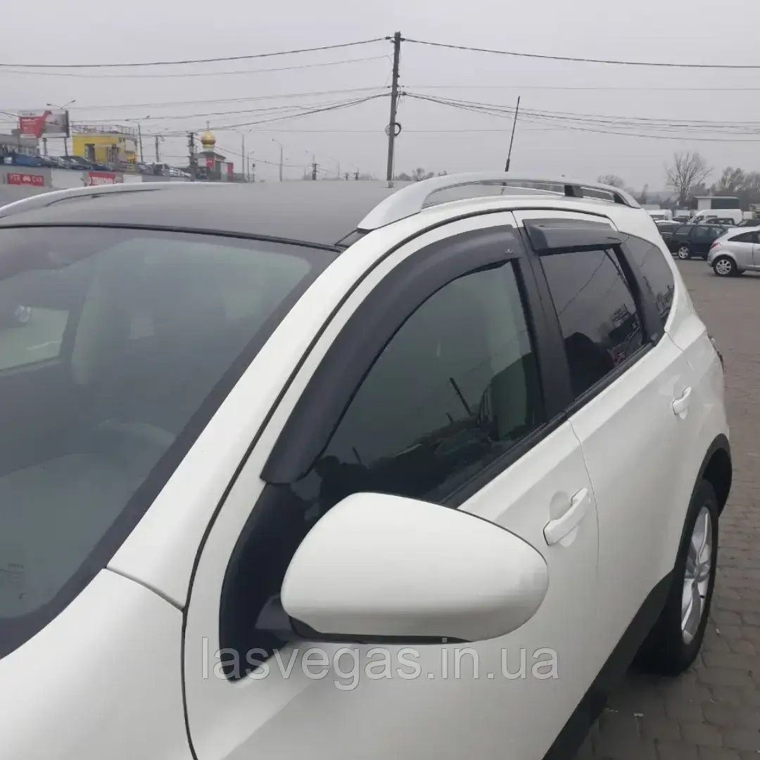 Вітровики, дефлектори вікон Nissan Qashqai/Qashqai+2 2007-2014 (HIC/Тайвань), фото 1