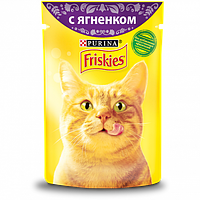 Friskies (пауч) Консервы для кошек Кусочки в соусе с ягненком 85г