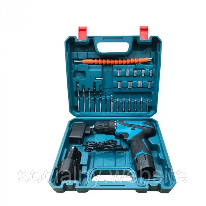 Акумуляторний Шурупокрут 12 V з набором Makita DF330DWE, набір біт