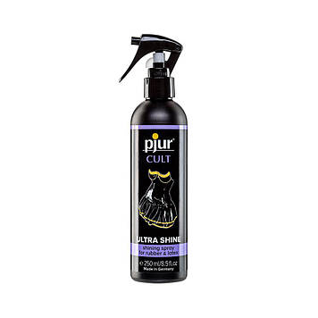 Спрей для догляду за одягом із гуми та латексу pjur Cult Ultra Shine 250 мл, надає блиску Bomba💣