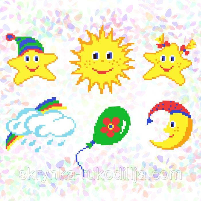 Водорозчинний флізелін К-206 Дитячі сни Confetti 20х30