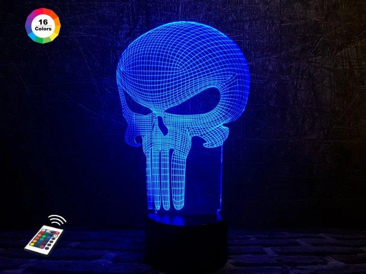 3D світильник нічник з пультом "Каратель" 3DTOYSLAMP