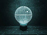3D світильник нічник з пультом "Зірка смерті" 3DTOYSLAMP, фото 4