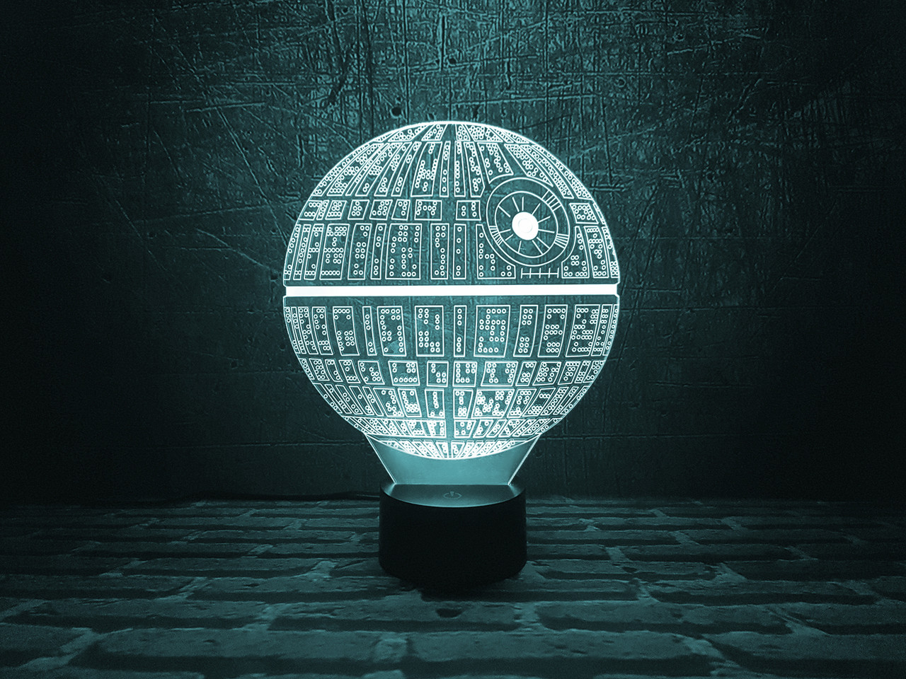 Змінна пластина для 3D каганця "Зірка смерті" 3DTOYSLAMP