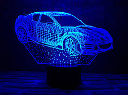 3D світильник нічник з пультом "Автомобіль 6" 3DTOYSLAMP