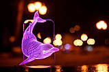 Змінна пластина для 3D ламп "Дельфін" 3DTOYSLAMP, фото 3