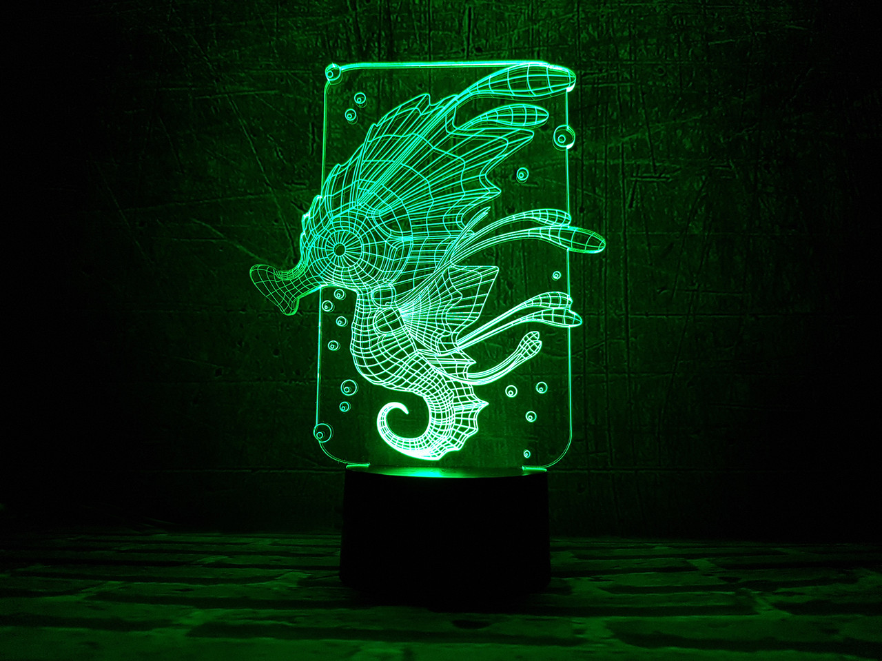 Змінна пластина для 3D ламп "Морський коник" 3DTOYSLAMP