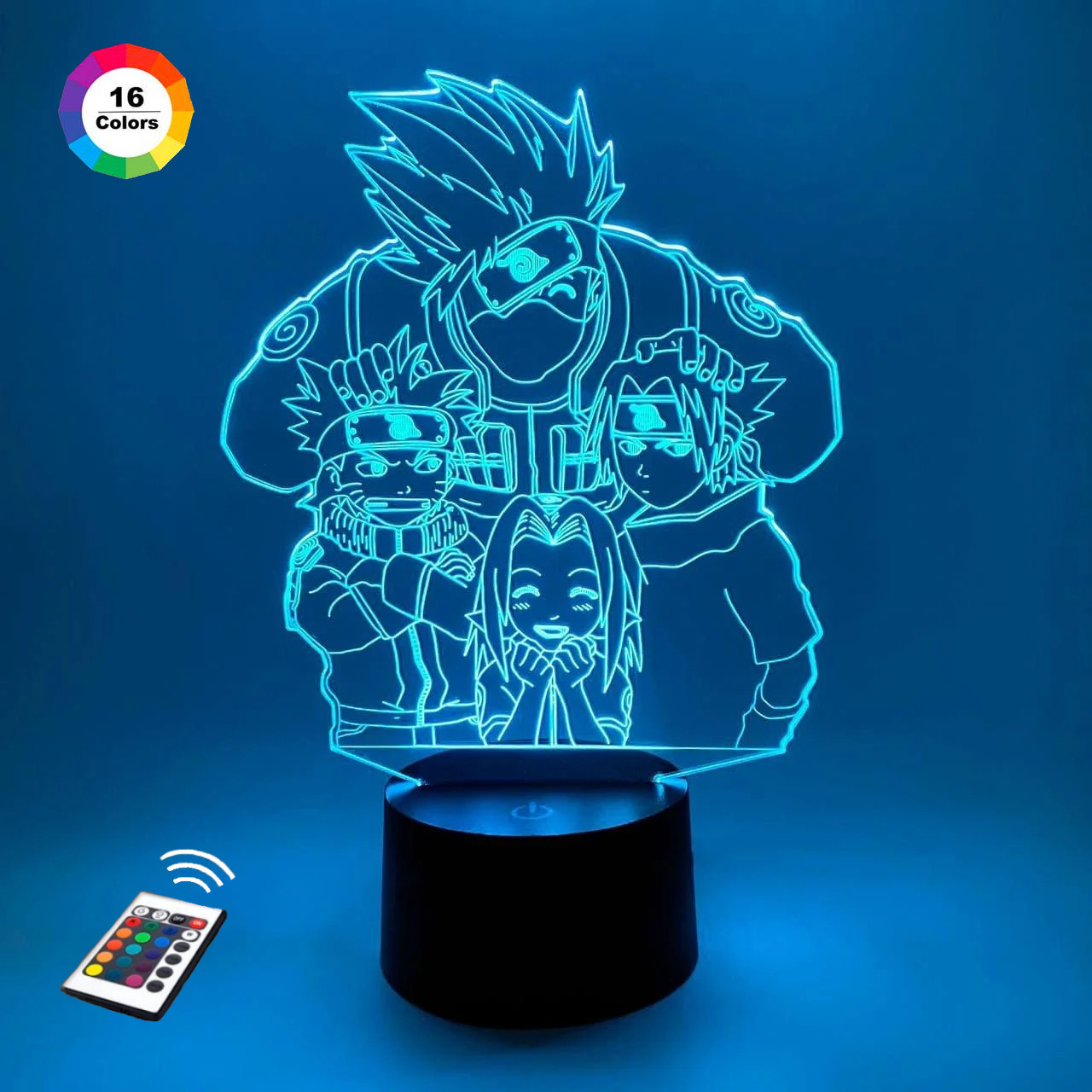 3D світильник нічник з пультом "Команда номер 7" 3DTOYSLAМР