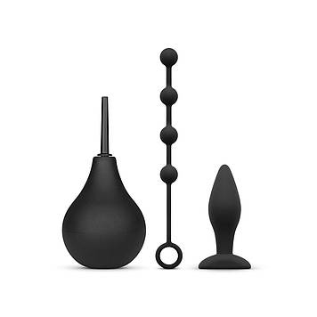 Набір новачка для анальної стимуляції Nexus ANAL BEGINNER KIT, спринцівка, анальне намисто і пробка Bomba💣