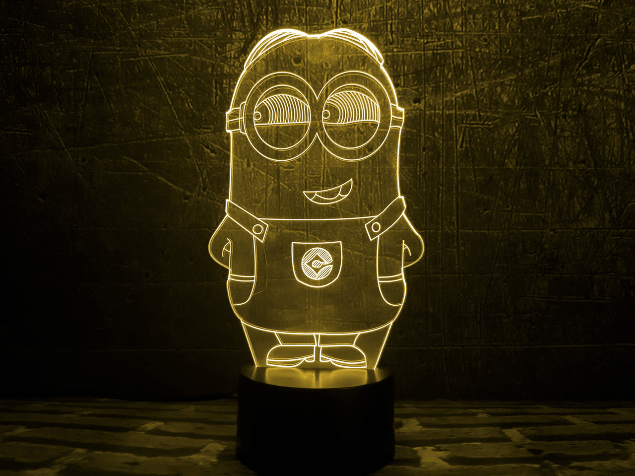 Змінна пластина для 3D світильників "Міньйон 2" 3DTOYSLAMP, фото 1
