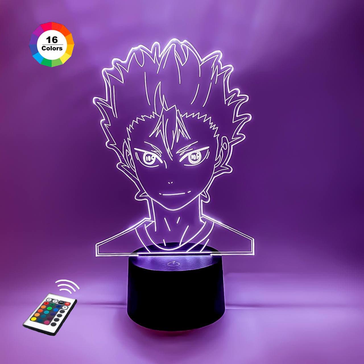3D світильник нічник з пультом "Нішиноя Юу" 3DTOYSLAMP