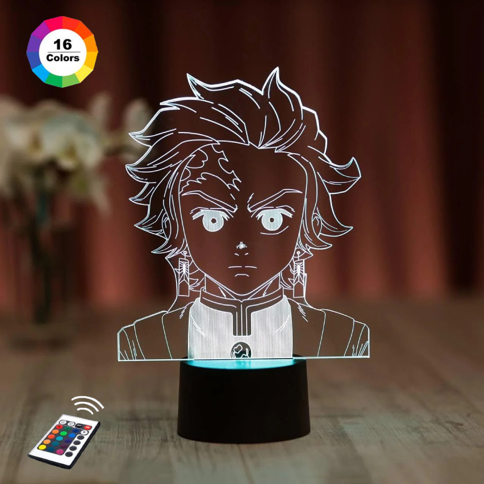 3D світильник нічник з пультом "Танджиро Комадо 2" 3DTOYSLAMP