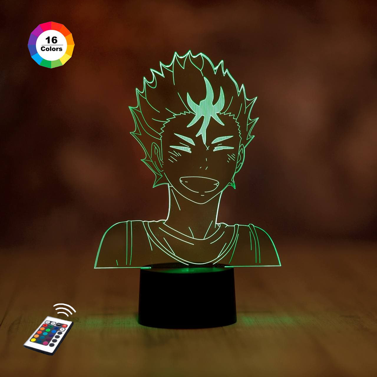 3D світильник нічник з пультом "Нішиноя Юу 2" 3DTOYSLAMP