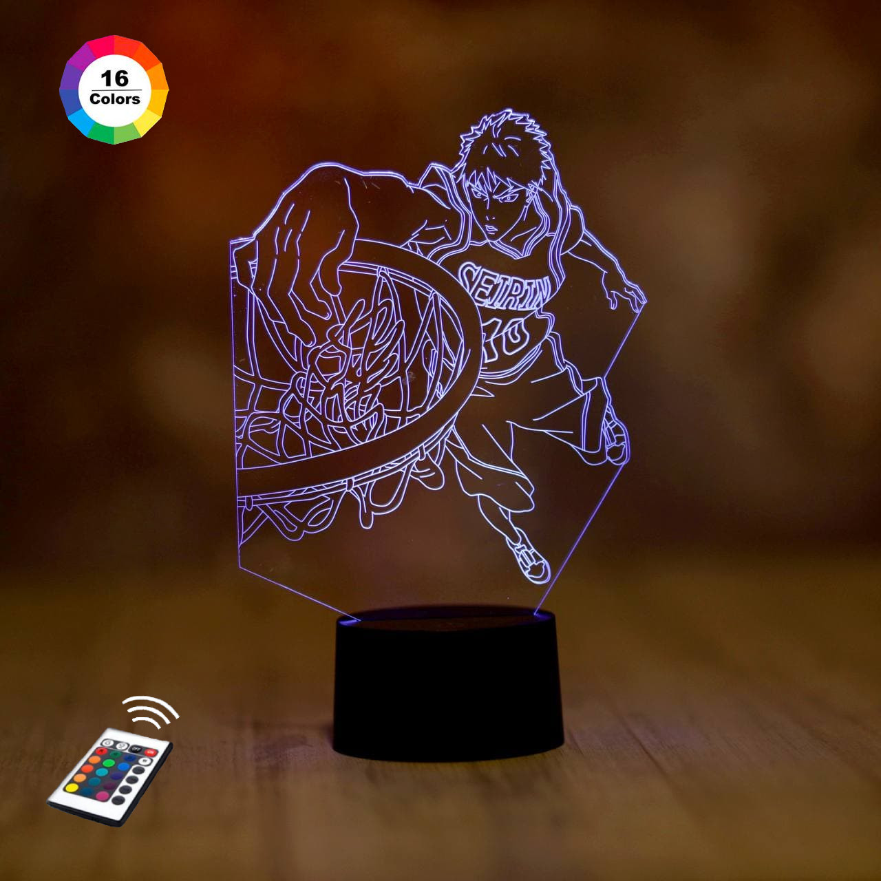 3D світильник нічник з пультом "Тайга Кагамі" 3DTOYSLAMP