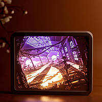 3D настільна картина-нічник "На зустріч мрії" 3DTOYSLAMP