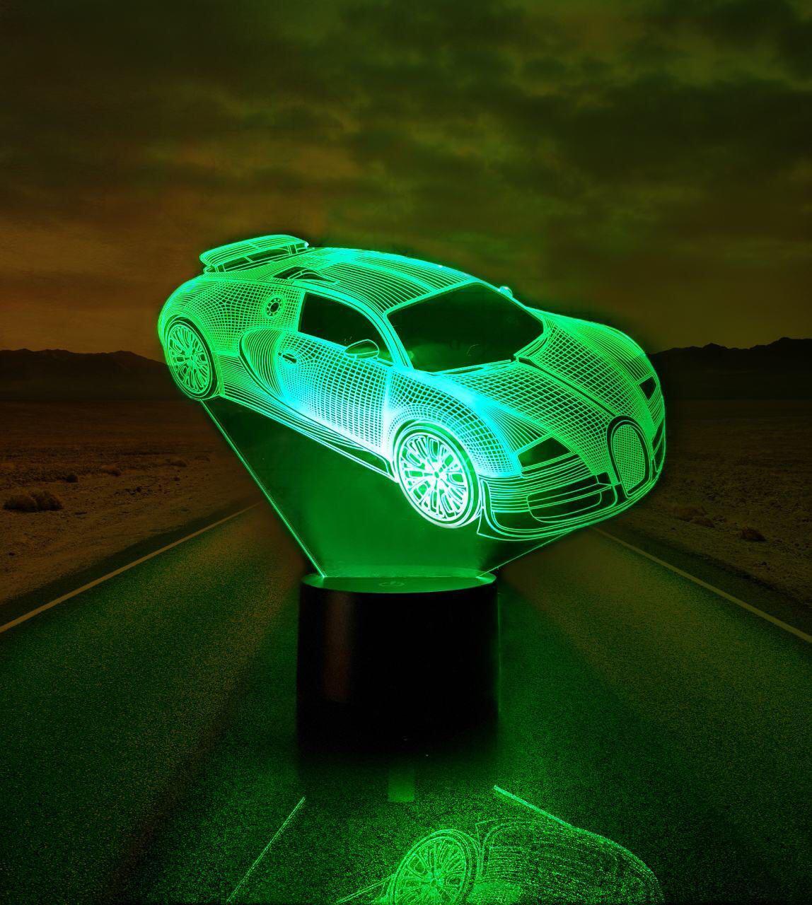 3D світильник нічник "Автомобіль 5" 3DTOYSLAMP
