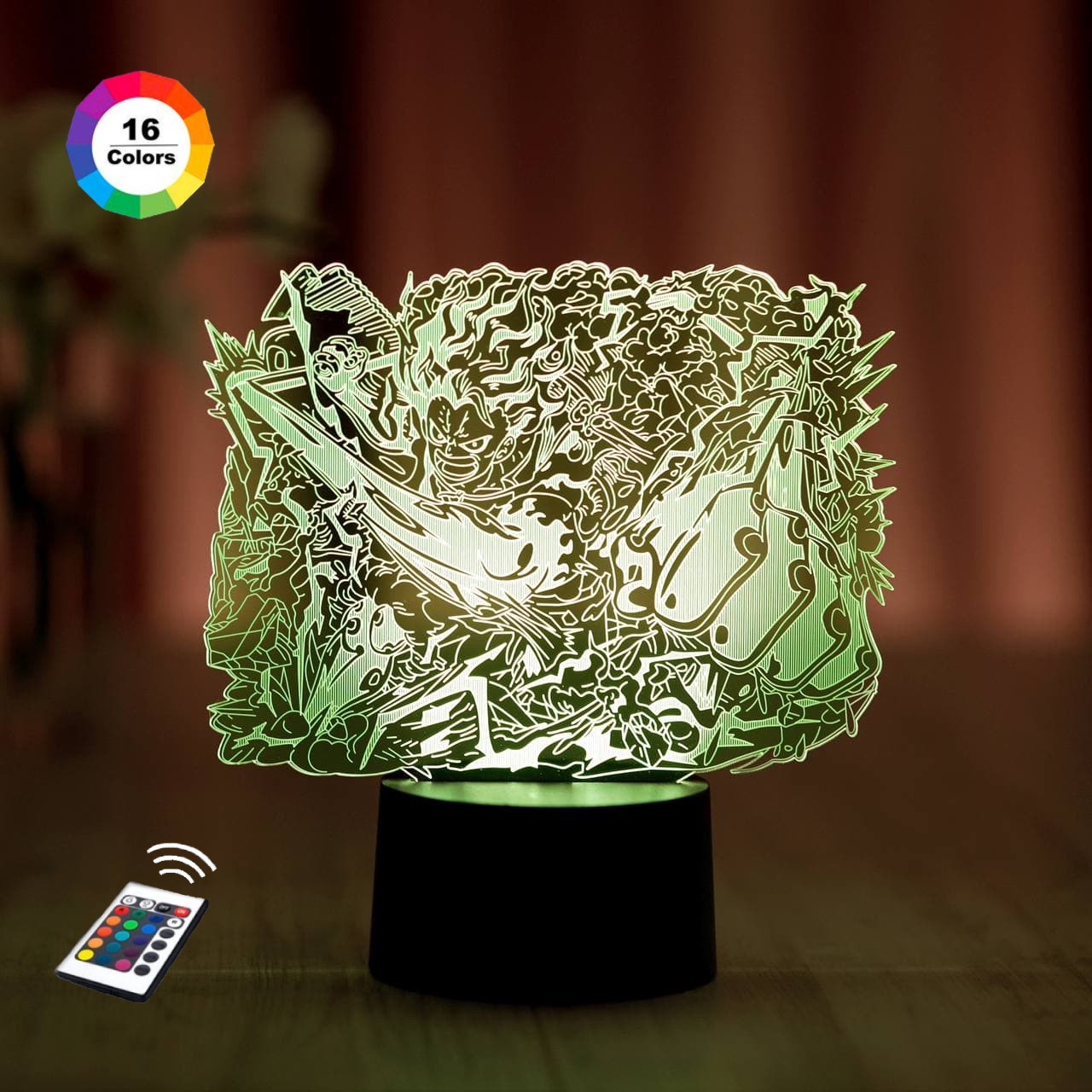3D світильник нічник з пультом "Монки Д. Луффі 4" 3DTOYSLAMP