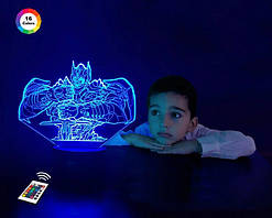3D світильник нічник з пультом "Трансформери 3" 3DTOYSLAMP