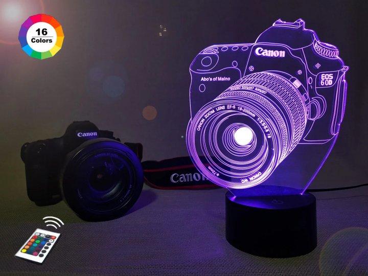 3D світильник нічник з пультом "Фотоапарат" 3DTOYSLAMP
