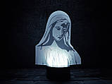 3D світильник нічник з пультом "Діва" 3DTOYSLAMP, фото 2