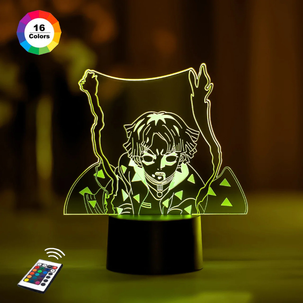 3D світильник нічник з пультом "Зеніцу Агацума 2" 3DTOYSLAMP