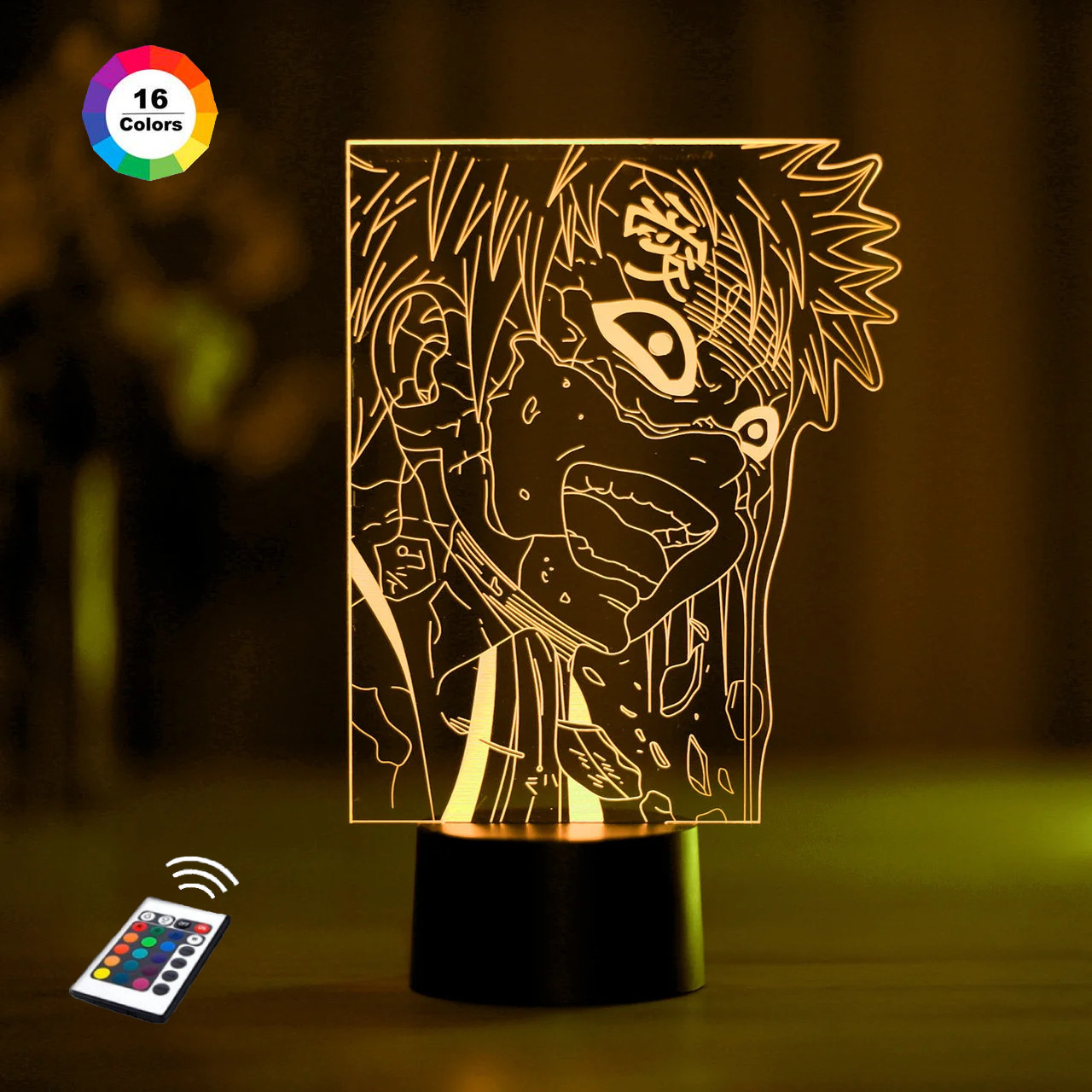 3D світильник нічник з пультом "Гаара 2" 3DTOYSLAMP