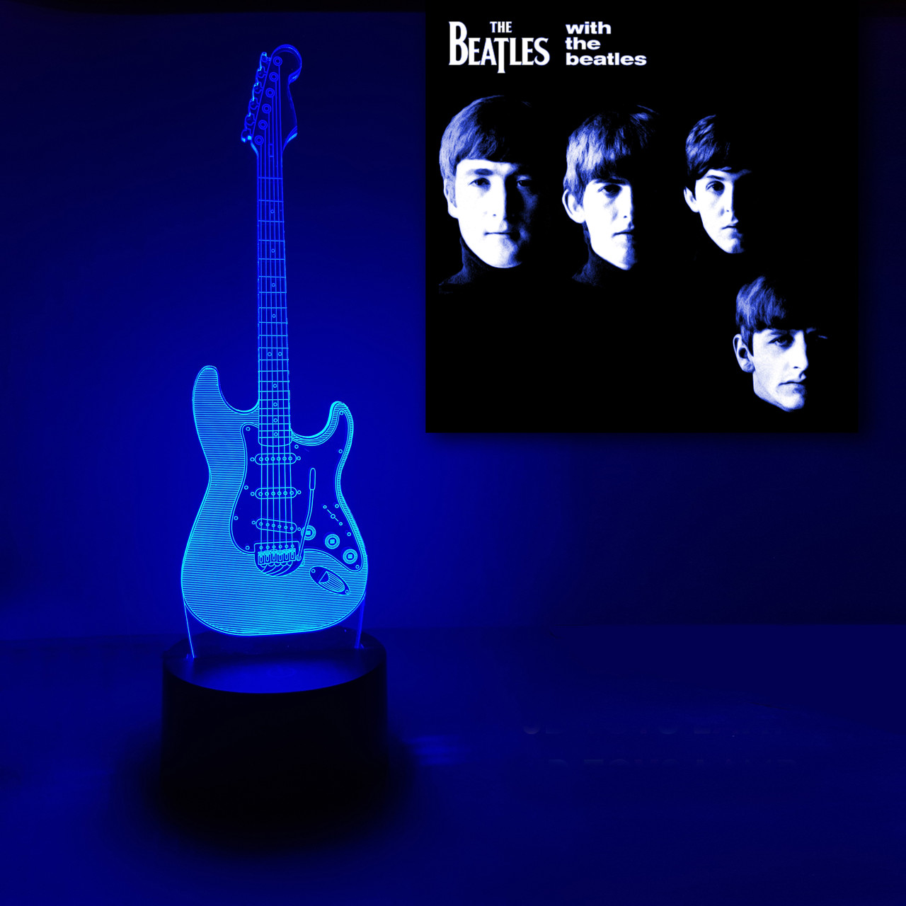 Змінна пластина для 3D світильників "Гітара" 3DTOYSLAMP
