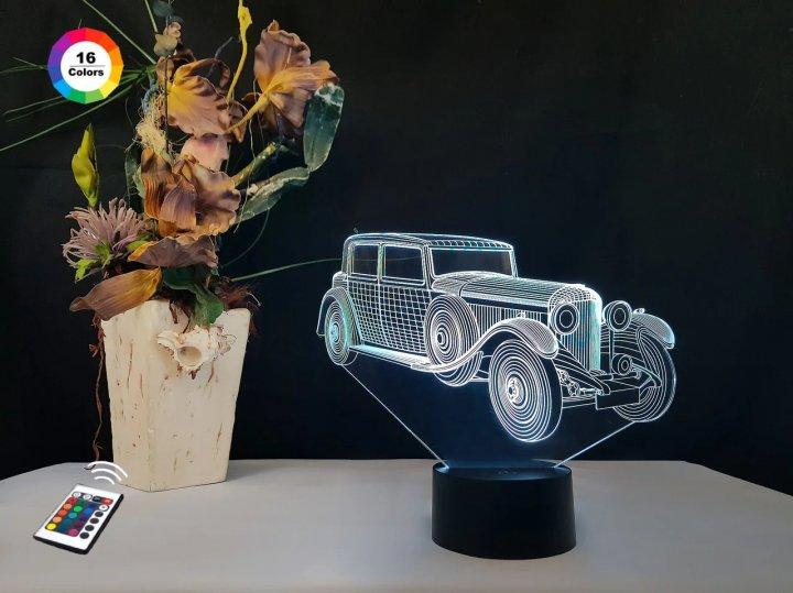 3D світильник нічник з пультом "Автомобіль 11" 3DTOYSLAM