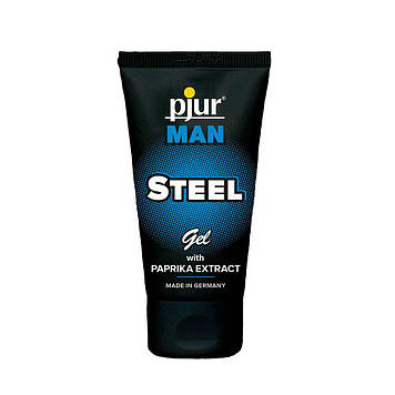 Гель для пеніса стимулювальний pjur MAN Steel Gel 50 ml з екстрактом паприки та ментолом Bomba💣