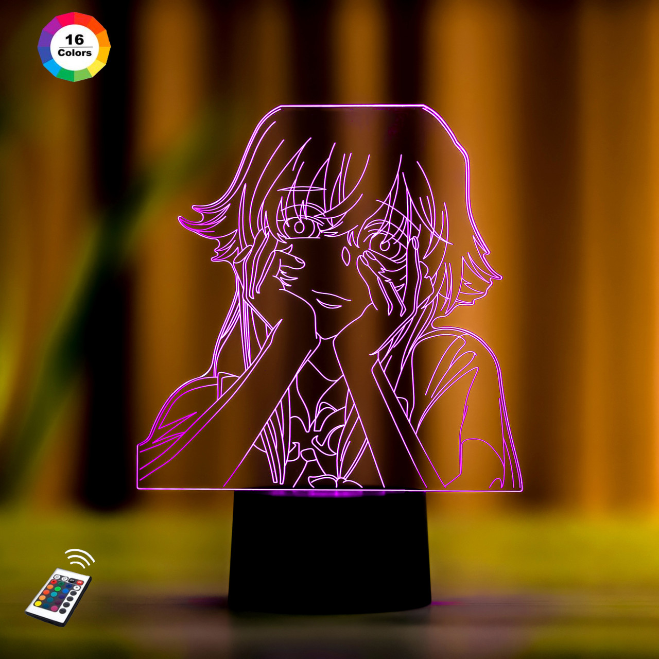 3D світильник нічник з пультом "Юно Гасай 2" 3DTOYSLAMP
