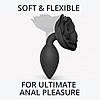 Силіконова анальна пробка Love To Love OPEN ROSES L SIZE - BLACK ONYX Bomba💣, фото 2