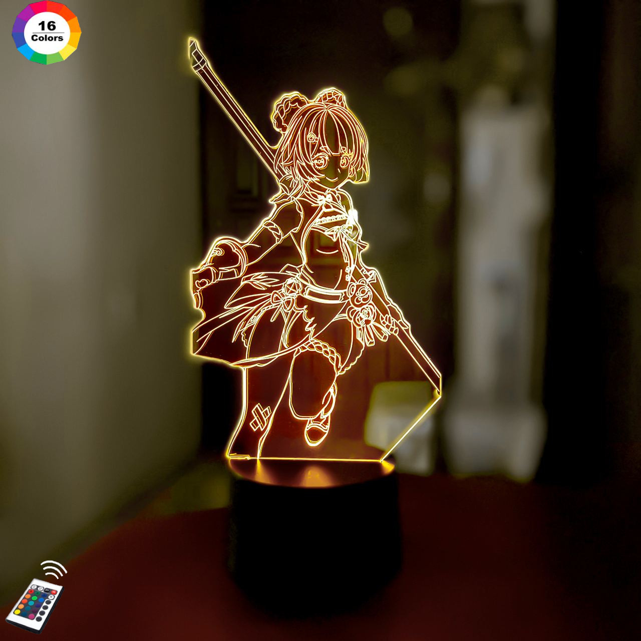 3D світильник нічник з пультом GENSHIN IMPACT "Сян Лін" 3DTOYSLAMP, фото 1