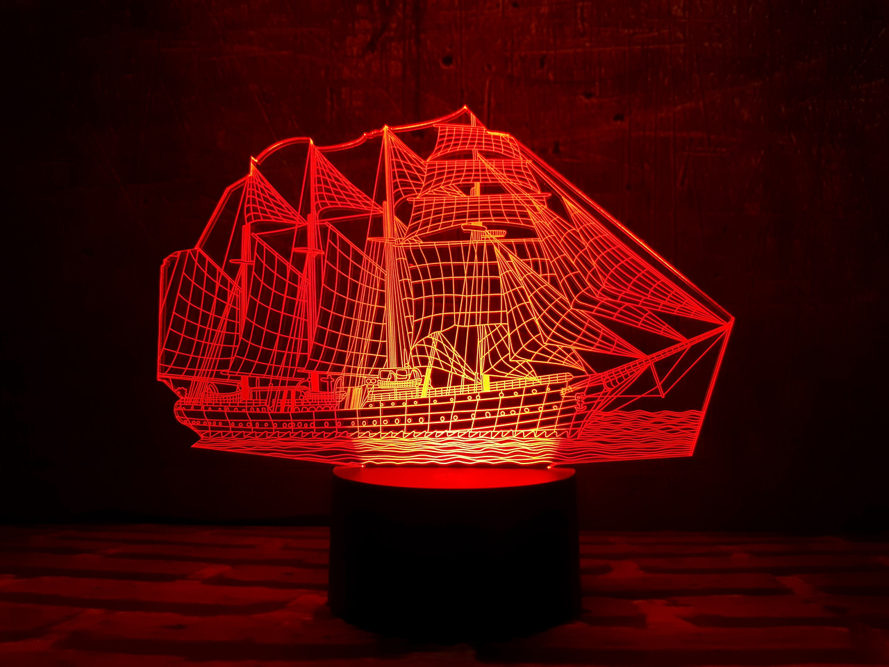 Змінна пластина для 3D каганця "Корабель" 3DTOYSLAMP, фото 1
