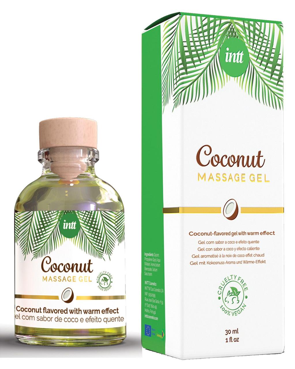 Масажний гель для інтимних зон Intt Coconut Vegan (30 мл) Bomba💣, фото 1
