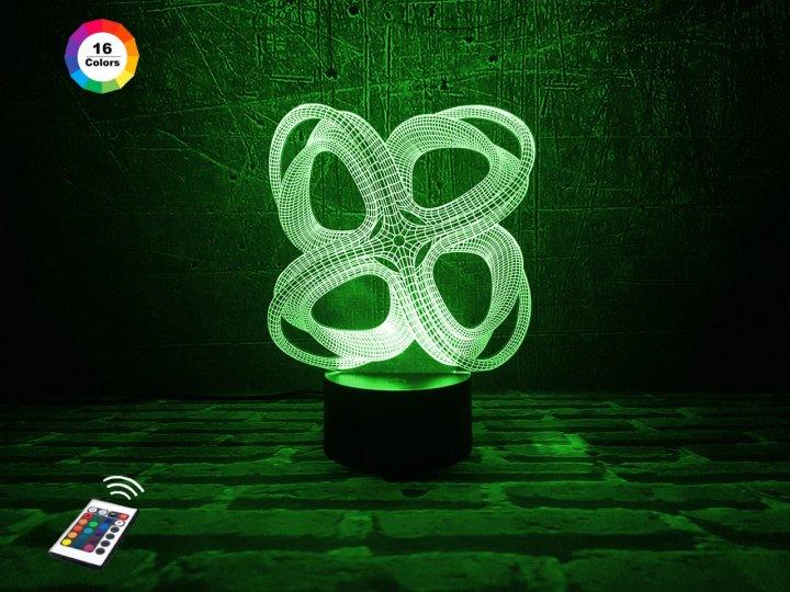 3D світильник нічник з пультом "Інфініто" 3DTOYSLAMP