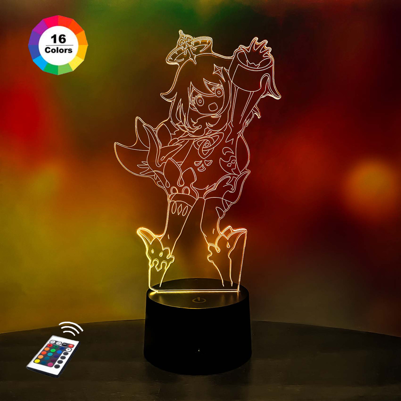 3D світильник нічник з пультом GENSHIN IMPACT "Паймон"  3DTOYSLAMP, фото 1