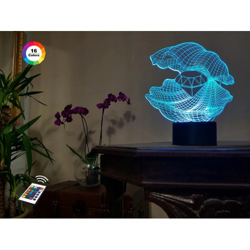 Змінна пластина для 3D нічників "Діамант у черепашці" 3DTOYSLAMP