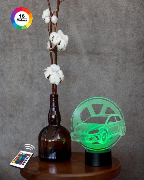 3D світильник нічник з пультом "Автомобіль 18" 3DTOYSLAMP