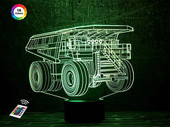 3D світильник нічник з пультом "Автомобіль 16" 3DTOYSLAMP