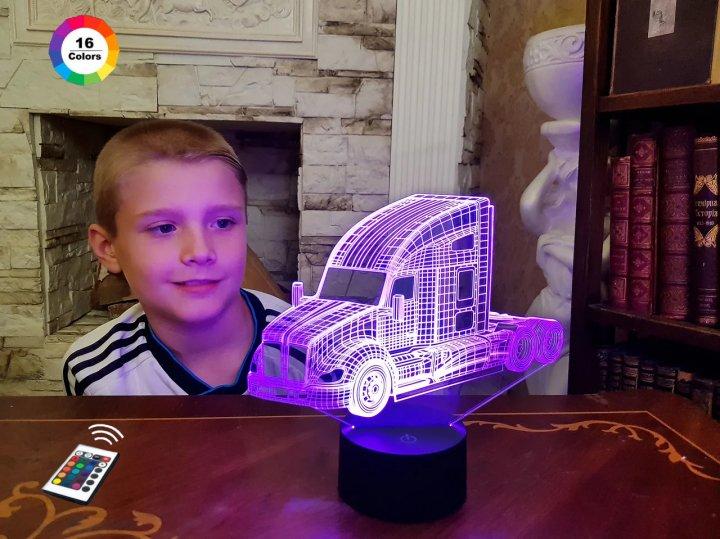 3D світильник нічник з пультом "Автомобіль 17" 3DTOYSLAMP