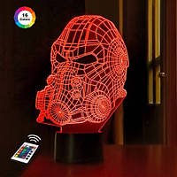 3D світильник нічник з пультом « Череп 10 »  3DTOYSLAMP