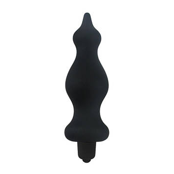Анальна пробка з вібрацією Adrien Lastic Bullet Amuse Black, макс. діаметр 3,9 см Bomba💣