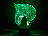 Змінна пластина для 3D світильників "Конячка 3" 3DTOYSLAMP, фото 3