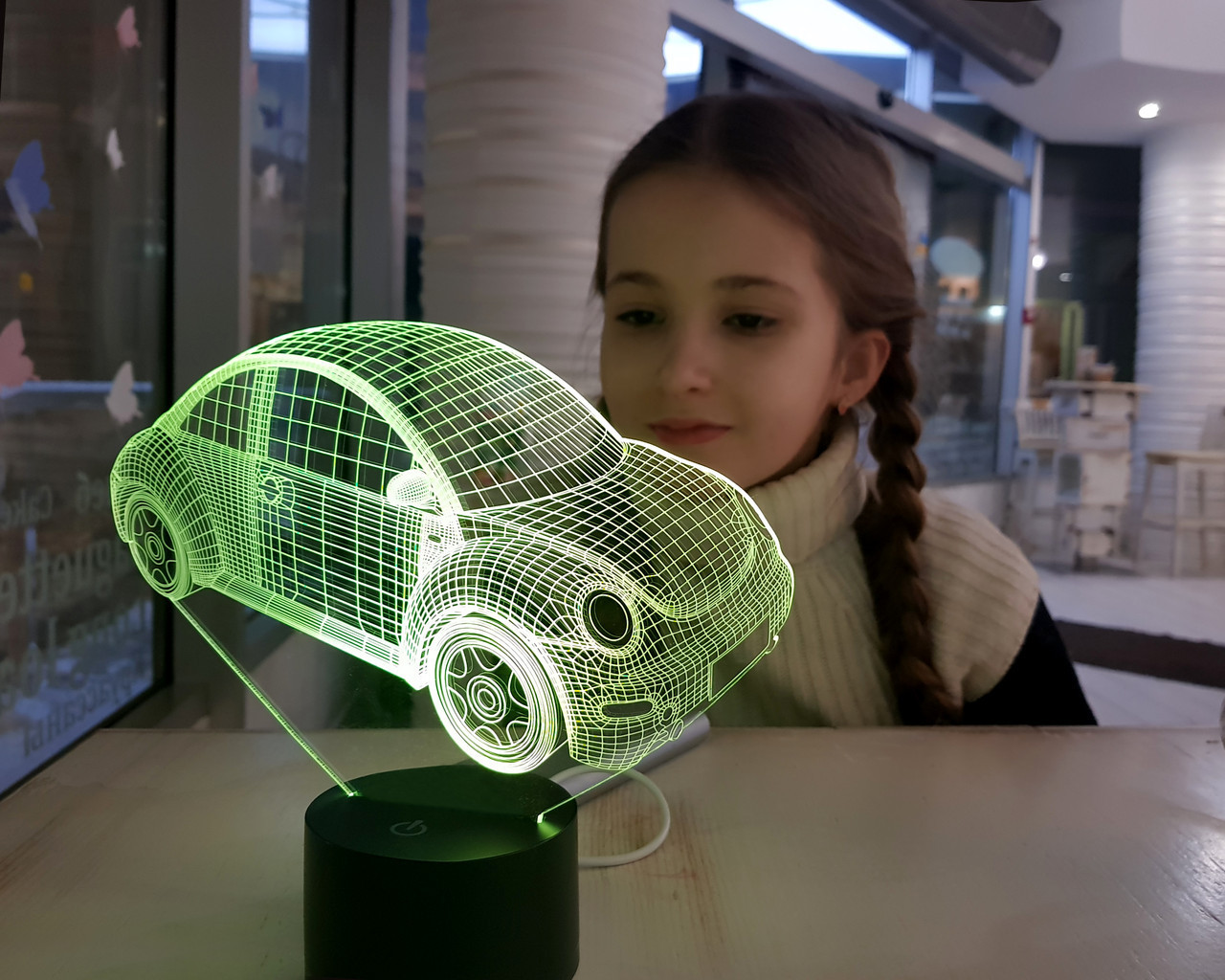 Змінна пластина для 3D світильників "Автомобіль 14" 3DTOYSLAMP, фото 1