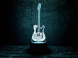 Змінна пластина для 3D світильників "Гітара 2" 3DTOYSLAMP, фото 2